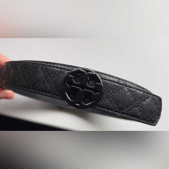 Tory Burch Accessories - Tory Burch Women's Willa Skinny Quilted Leather Belt 1 inch